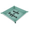 Inspirational Quotes and Sayings 9" x 9" Teal Leatherette Snap Up Tray - MAIN