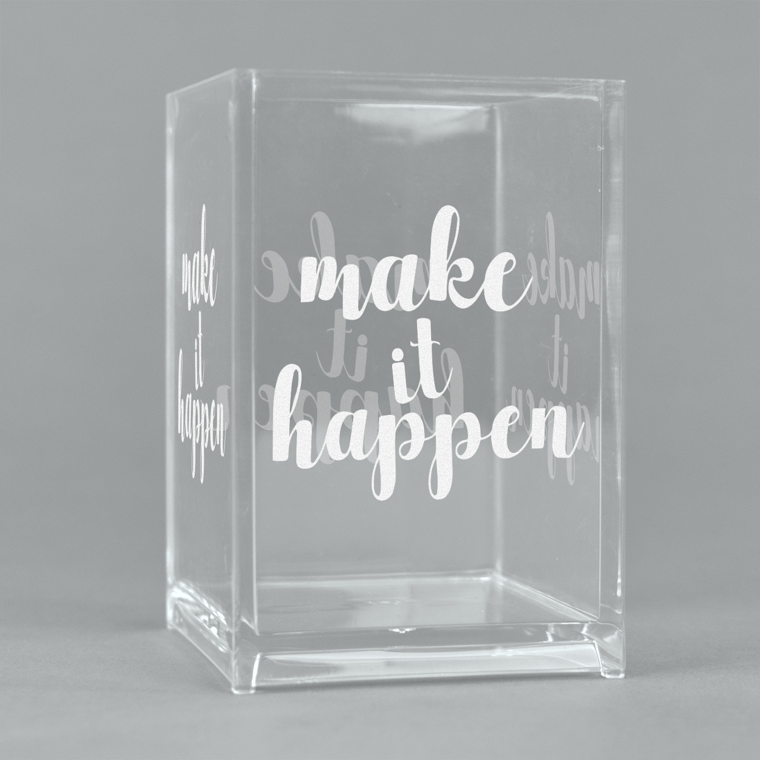 Custom Funny Quotes and Sayings Acrylic Pen Holder