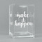 Inspirational Quotes and Sayings Acrylic Pen Holder - Angled View