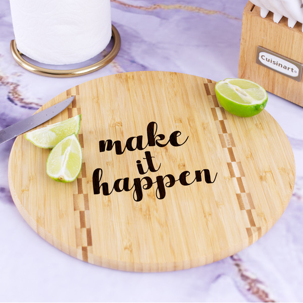 Inspirational Quotes and Sayings Bamboo Cutting Board - In Context