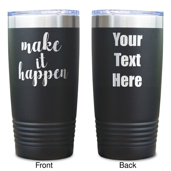 Inspirational Quotes and Sayings Black Polar Camel Tumbler - 20oz - Double Sided  - Approval