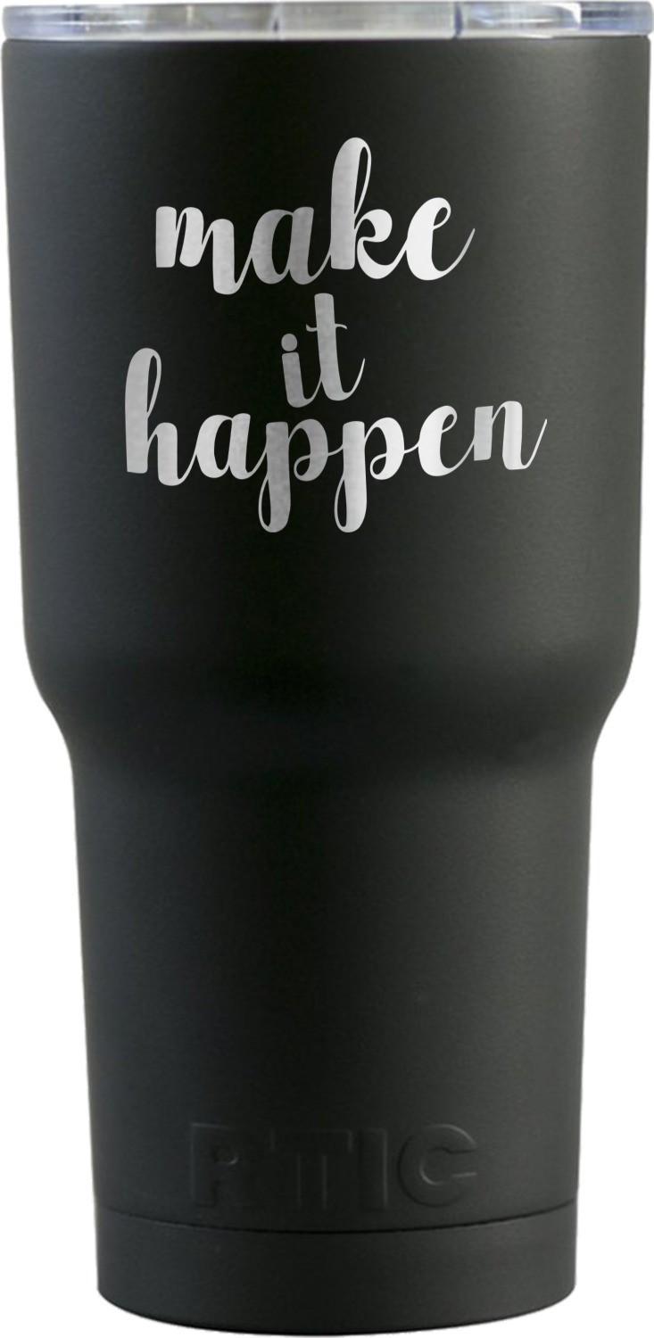 Inspirational Quotes and Sayings RTIC Tumbler Black (Personalized