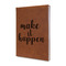 Inspirational Quotes and Sayings Cognac Leatherette Journal - Main