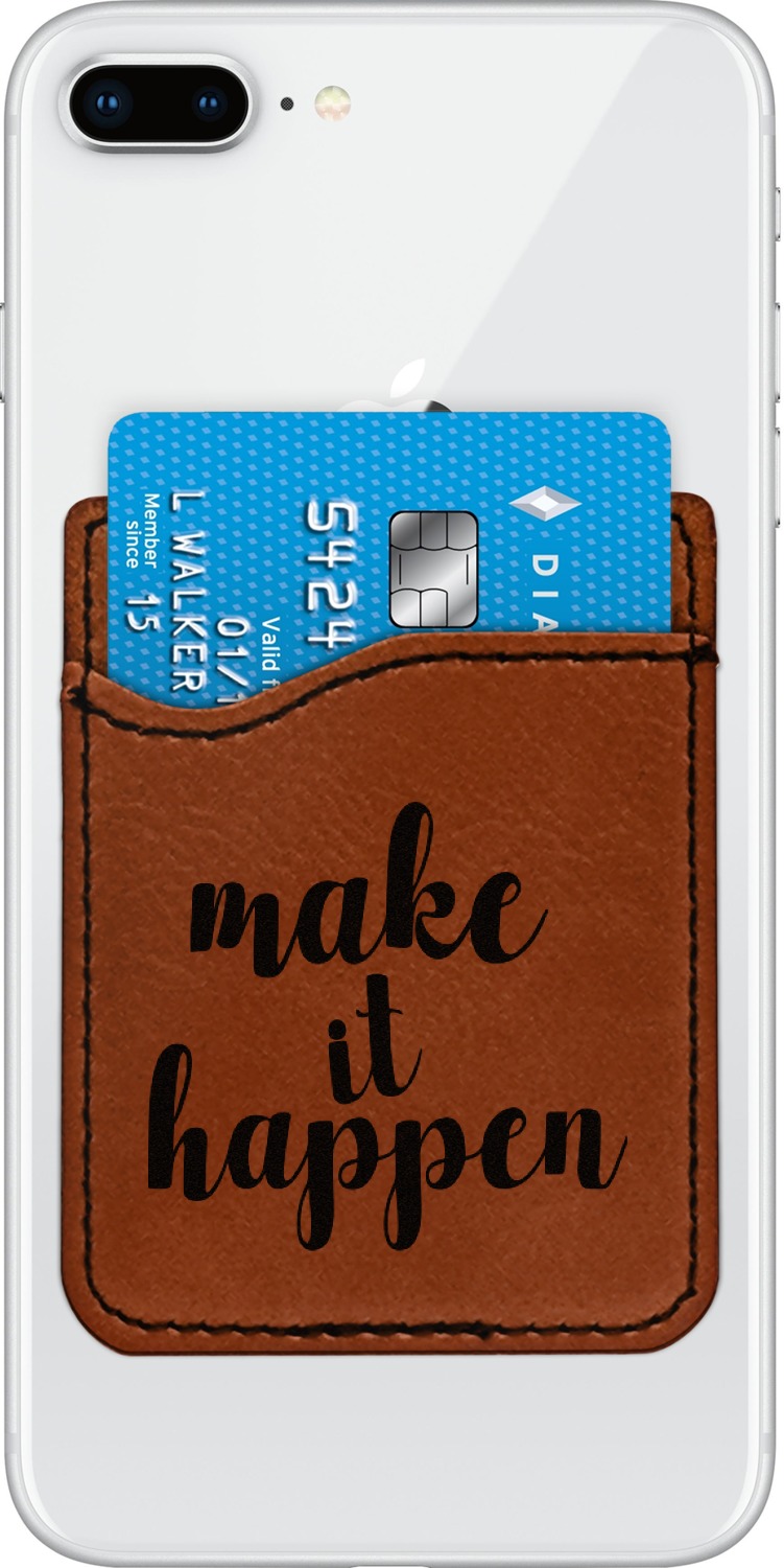 Custom Inspirational Quotes and Sayings Leatherette Phone Wallet YouCustomizeIt