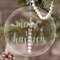 Inspirational Quotes and Sayings Engraved Glass Ornament