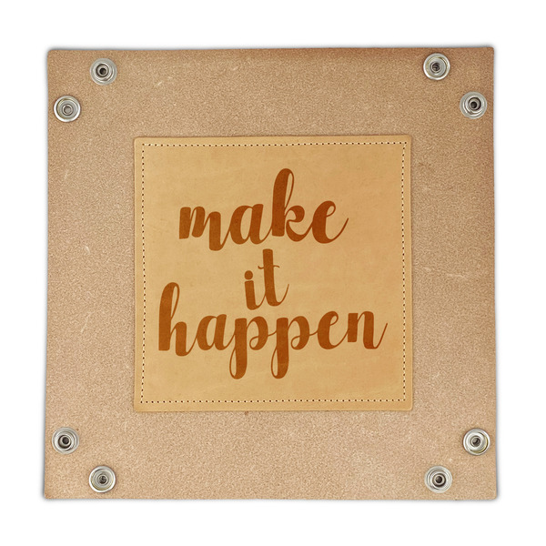 Inspirational Quotes and Sayings Genuine Leather Valet Trays - FRONT (flat)