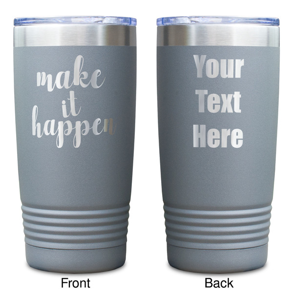 Inspirational Quotes and Sayings Gray Polar Camel Tumbler - 20oz - Double Sided - Approval