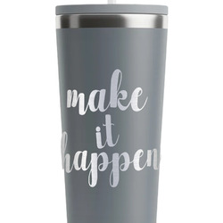 Inspirational Quotes and Sayings RTIC Everyday Tumbler with Straw - 28oz - Grey - Single-Sided