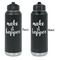 Inspirational Quotes and Sayings Laser Engraved Water Bottles - Front & Back Engraving - Front & Back View