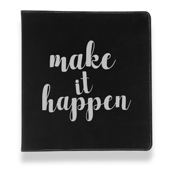 Inspirational Quotes and Sayings Leather Binder - 1" - Black