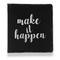 Inspirational Quotes and Sayings Leather Binder - 1" - Black - Front View