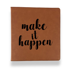 Inspirational Quotes and Sayings Leather Binder - 1" - Rawhide