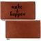 Inspirational Quotes and Sayings Leather Checkbook Holder Front and Back Single Sided - Apvl