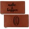 Inspirational Quotes and Sayings Leather Checkbook Holder Front and Back