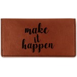 Inspirational Quotes and Sayings Leatherette Checkbook Holder (Personalized)