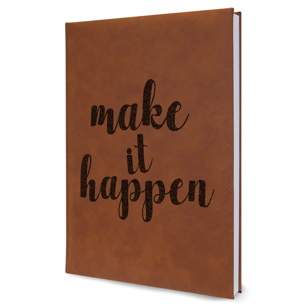 Custom Inspirational Quotes and Sayings Leather Sketchbook