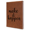 Inspirational Quotes and Sayings Leather Sketchbook - Large - Double Sided