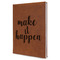 Inspirational Quotes and Sayings Leather Sketchbook - Large - Single Sided
