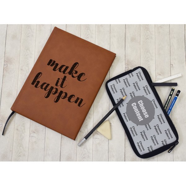 Inspirational Quotes and Sayings Leather Sketchbook - Small - Single Sided - In Context