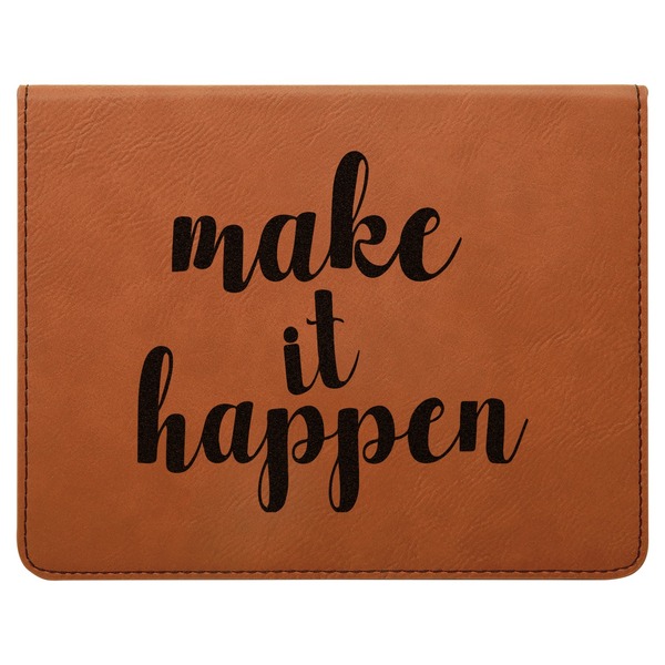 Inspirational Quotes and Sayings Leatherette 4-Piece Wine Tool Set Flat