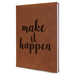 Inspirational Quotes and Sayings Leatherette Journal - Large - Single Sided