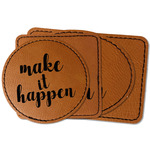 Inspirational Quotes and Sayings Faux Leather Iron On Patch