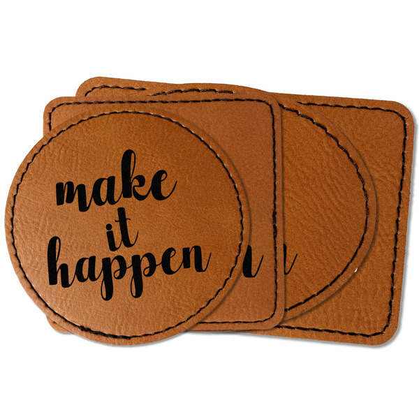 Custom Inspirational Quotes and Sayings Faux Leather Iron On Patch