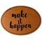 Inspirational Quotes and Sayings Leatherette Patches - Oval