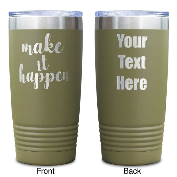 Inspirational Quotes and Sayings Olive Polar Camel Tumbler - 20oz - Double Sided - Approval