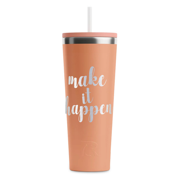 Inspirational Quotes and Sayings Peach RTIC Everyday Tumbler - 28 oz. - Front
