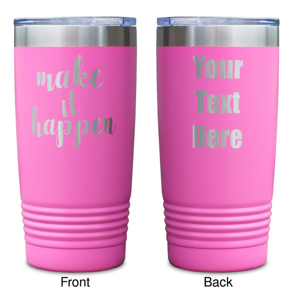 Inspirational Quotes and Sayings Pink Polar Camel Tumbler - 20oz - Double Sided - Approval