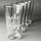 Inspirational Quotes and Sayings Set of Four Engraved Pint Glasses - Set View