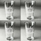 Inspirational Quotes and Sayings Set of Four Engraved Beer Glasses - Individual View