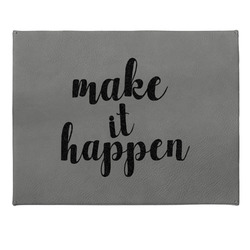 Inspirational Quotes and Sayings Small Gift Box w/ Engraved Leather Lid