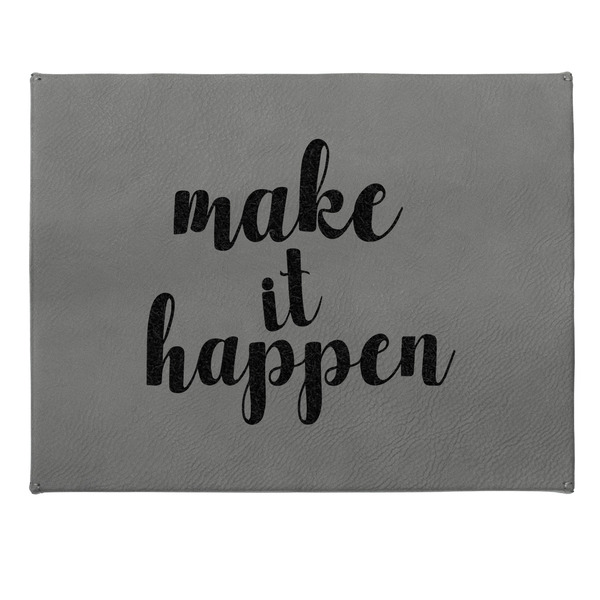 Inspirational Quotes and Sayings Small Engraved Gift Box with Leather Lid - Approval