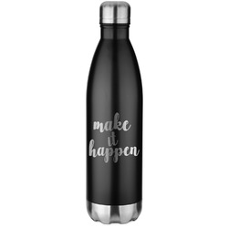 Inspirational Quotes and Sayings Water Bottle - 26 oz. Stainless Steel - Laser Engraved