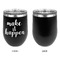 Inspirational Quotes and Sayings Stainless Wine Tumblers - Black - Single Sided - Approval
