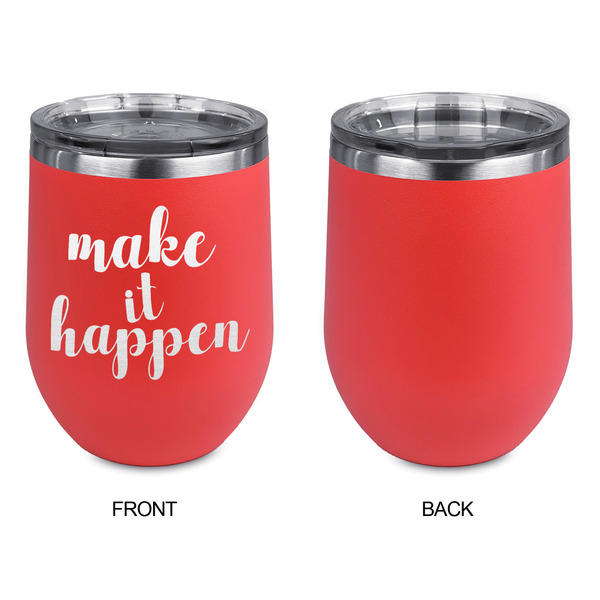 Inspirational Quotes and Sayings Stainless Wine Tumblers - Coral - Single Sided - Approval