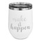Inspirational Quotes and Sayings Stemless Stainless Steel Wine Tumbler - White - Single Sided