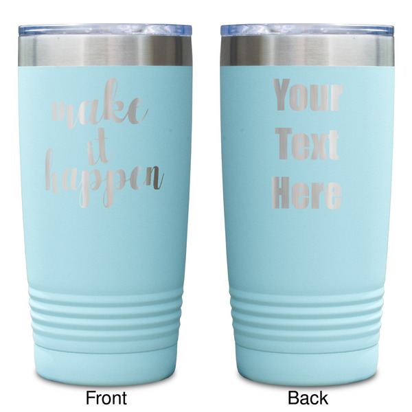 Inspirational Quotes and Sayings Teal Polar Camel Tumbler - 20oz -Double Sided - Approval