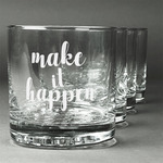 Inspirational Quotes and Sayings Whiskey Glasses (Set of 4)