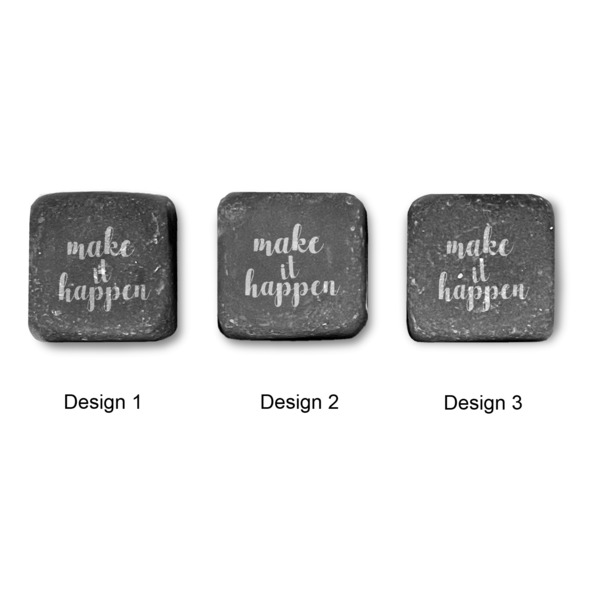 Inspirational Quotes and Sayings Whiskey Stones - Set of 3 - Approval