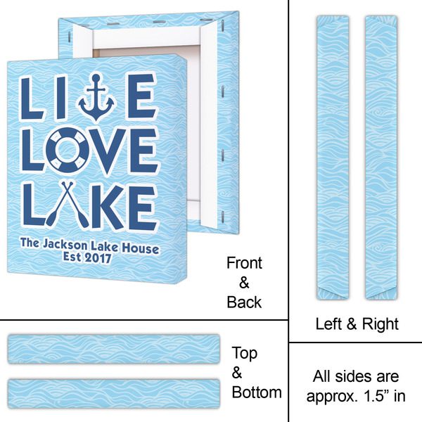Live Love Lake 11x14 - Canvas Print - Approval