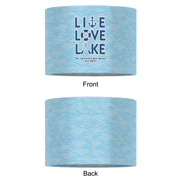 Live Love Lake 12" Drum Lampshade - APPROVAL (Fabric)