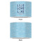 Live Love Lake 12" Drum Lampshade - APPROVAL (Poly Film)