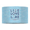 Live Love Lake 12" Drum Lampshade - FRONT (Fabric)
