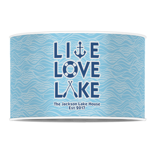 Live Love Lake 12" Drum Lampshade - FRONT (Poly Film)