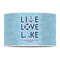 Live Love Lake 12" Drum Lampshade - FRONT (Poly Film)