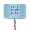 Live Love Lake 12" Drum Lamp Shade - Fabric (Personalized)