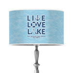 Live Love Lake 12" Drum Lamp Shade - Poly-film (Personalized)